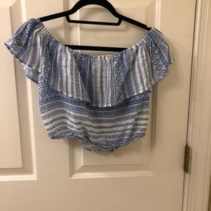 Off the shoulder crop top